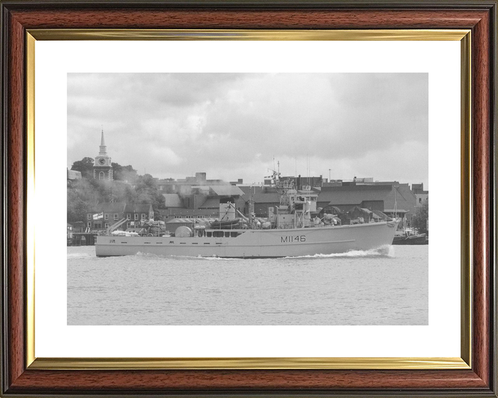HMS Hodgeston (M1146) Royal Navy Ton Class Minesweeper Starboard Beam View Photo Print Wall Art Decor - Posters, Prints, & Visual Artwork - by Hampshire Prints (image 8 of 9)