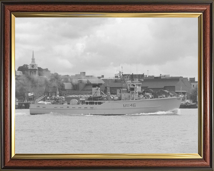 HMS Hodgeston (M1146) Royal Navy Ton Class Minesweeper Starboard Beam View Photo Print Wall Art Decor - Posters, Prints, & Visual Artwork - by Hampshire Prints (image 9 of 9)