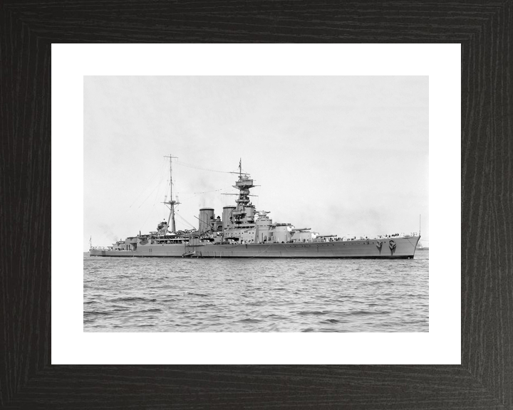 HMS Hood (51) Royal Navy Admiral Class Battlecruiser Starboard Beam View Photo Print Wall Art Decor - Posters, Prints, & Visual Artwork - by Hampshire Prints (image 2 of 9)