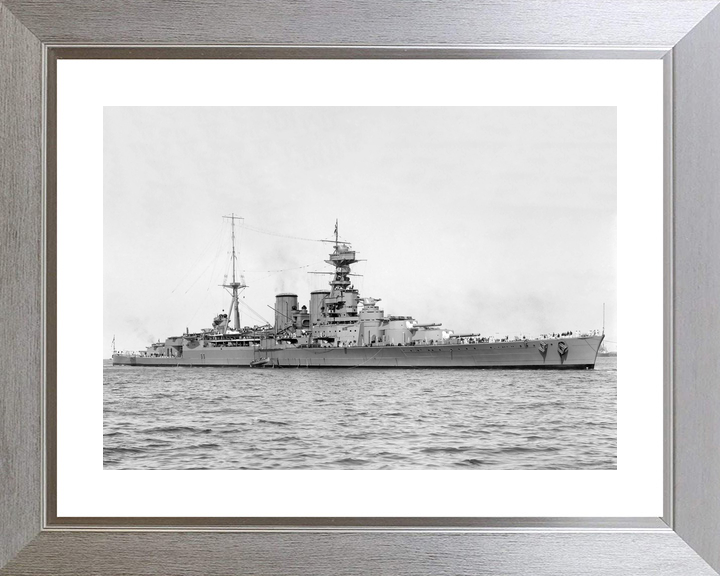HMS Hood (51) Royal Navy Admiral Class Battlecruiser Starboard Beam View Photo Print Wall Art Decor - Posters, Prints, & Visual Artwork - by Hampshire Prints (image 6 of 9)