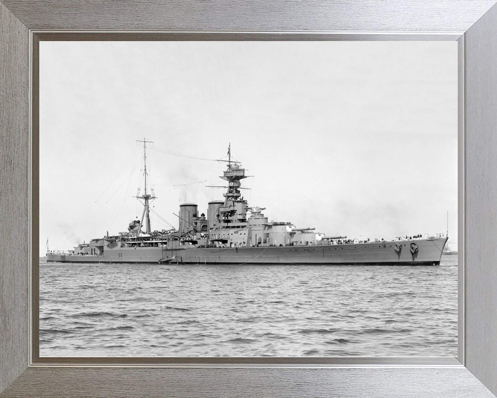 HMS Hood (51) Royal Navy Admiral Class Battlecruiser Starboard Beam View Photo Print Wall Art Decor - Posters, Prints, & Visual Artwork - by Hampshire Prints (image 7 of 9)
