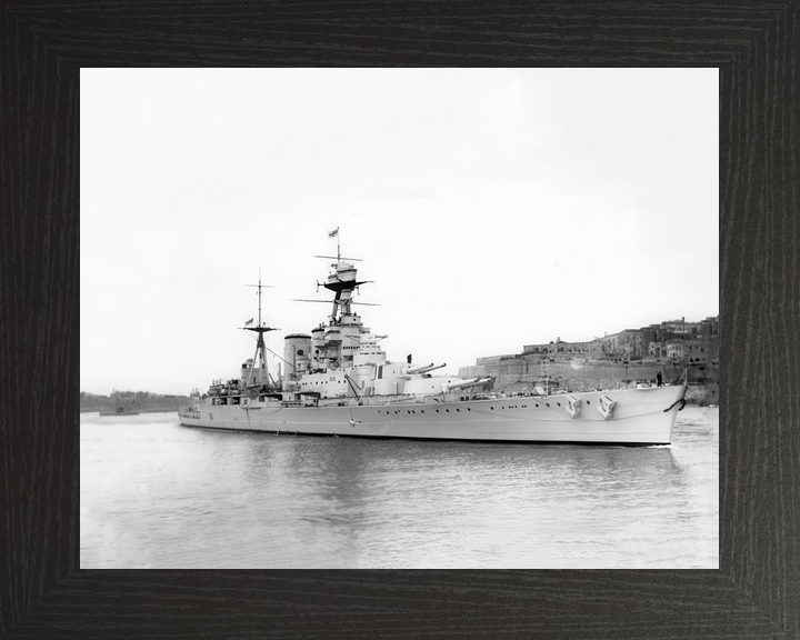 HMS Hood (51) Royal Navy Admiral Class Battlecruiser Valletta Malta Photo Print Wall Art Decor - Posters, Prints, & Visual Artwork - by Hampshire Prints (image 3 of 9)