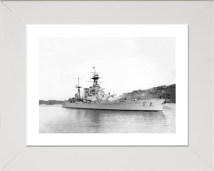 HMS Hood (51) Royal Navy Admiral Class Battlecruiser Valletta Malta Photo Print Wall Art Decor - Posters, Prints, & Visual Artwork - by Hampshire Prints (image 4 of 9)