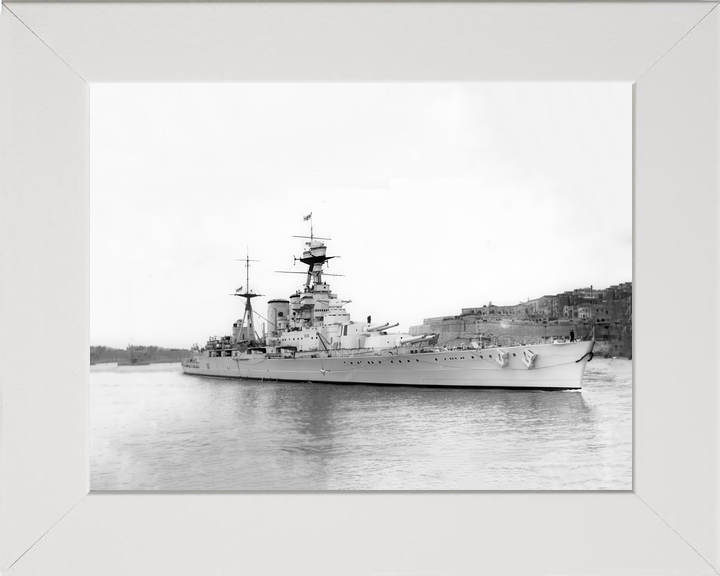 HMS Hood (51) Royal Navy Admiral Class Battlecruiser Valletta Malta Photo Print Wall Art Decor - Posters, Prints, & Visual Artwork - by Hampshire Prints (image 5 of 9)