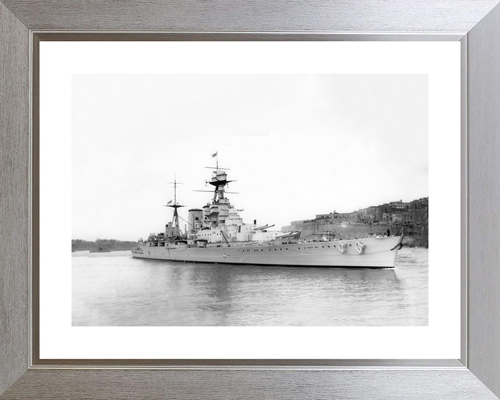 HMS Hood (51) Royal Navy Admiral Class Battlecruiser Valletta Malta Photo Print Wall Art Decor - Posters, Prints, & Visual Artwork - by Hampshire Prints (image 6 of 9)
