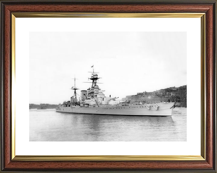 HMS Hood (51) Royal Navy Admiral Class Battlecruiser Valletta Malta Photo Print Wall Art Decor - Posters, Prints, & Visual Artwork - by Hampshire Prints (image 8 of 9)