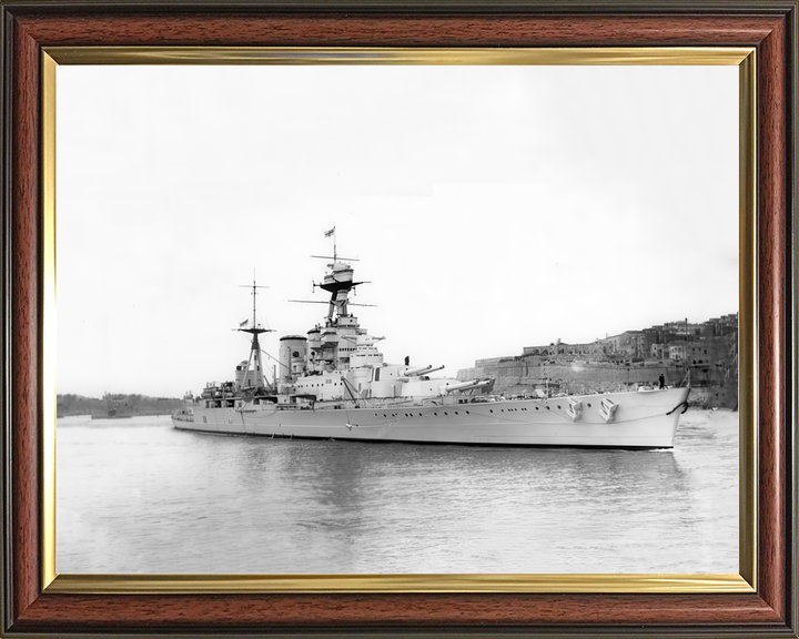 HMS Hood (51) Royal Navy Admiral Class Battlecruiser Valletta Malta Photo Print Wall Art Decor - Posters, Prints, & Visual Artwork - by Hampshire Prints (image 9 of 9)