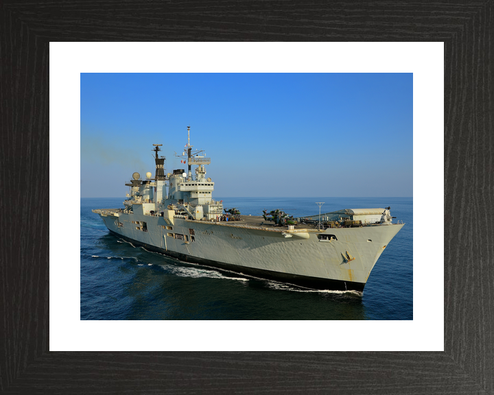 HMS Illustrious (R06) Royal Navy Invincible Class Aircraft Carrier Starboard Bow Photo Print Wall Art Decor - Posters, Prints, & Visual Artwork - by Hampshire Prints (image 2 of 9)