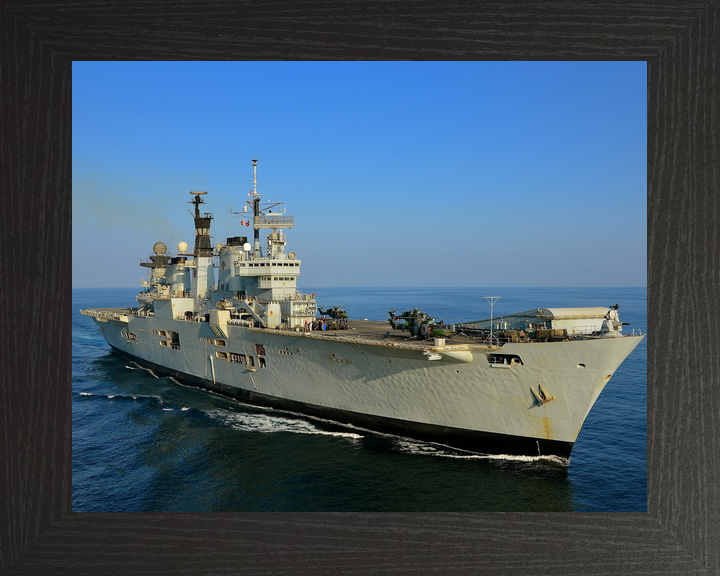 HMS Illustrious (R06) Royal Navy Invincible Class Aircraft Carrier Starboard Bow Photo Print Wall Art Decor - Posters, Prints, & Visual Artwork - by Hampshire Prints (image 3 of 9)