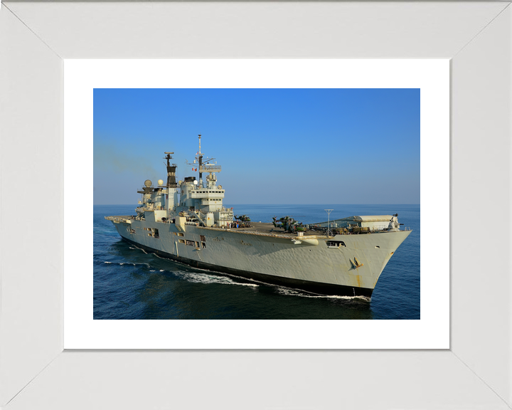 HMS Illustrious (R06) Royal Navy Invincible Class Aircraft Carrier Starboard Bow Photo Print Wall Art Decor - Posters, Prints, & Visual Artwork - by Hampshire Prints (image 4 of 9)