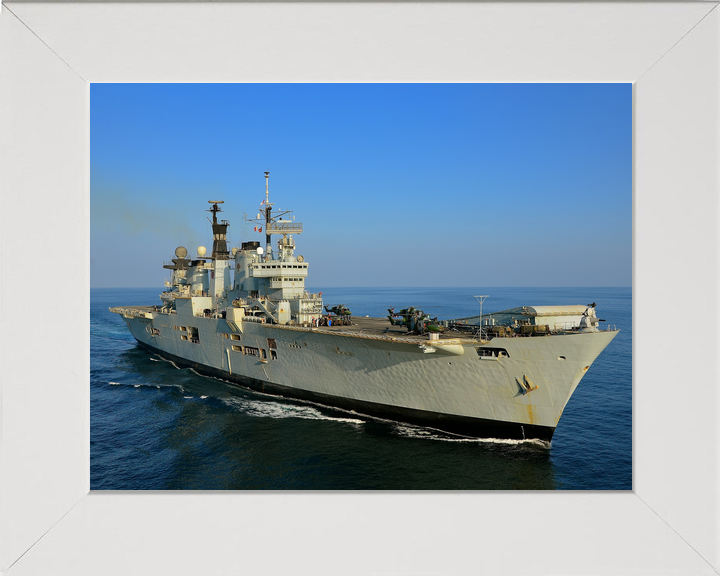 HMS Illustrious (R06) Royal Navy Invincible Class Aircraft Carrier Starboard Bow Photo Print Wall Art Decor - Posters, Prints, & Visual Artwork - by Hampshire Prints (image 5 of 9)