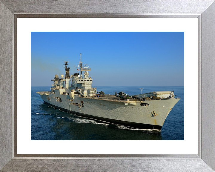 HMS Illustrious (R06) Royal Navy Invincible Class Aircraft Carrier Starboard Bow Photo Print Wall Art Decor - Posters, Prints, & Visual Artwork - by Hampshire Prints (image 6 of 9)