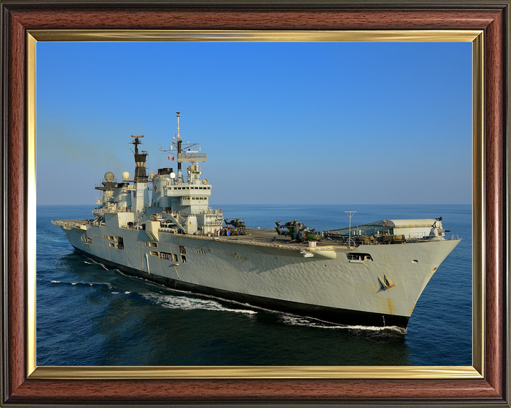 HMS Illustrious (R06) Royal Navy Invincible Class Aircraft Carrier Starboard Bow Photo Print Wall Art Decor - Posters, Prints, & Visual Artwork - by Hampshire Prints (image 9 of 9)