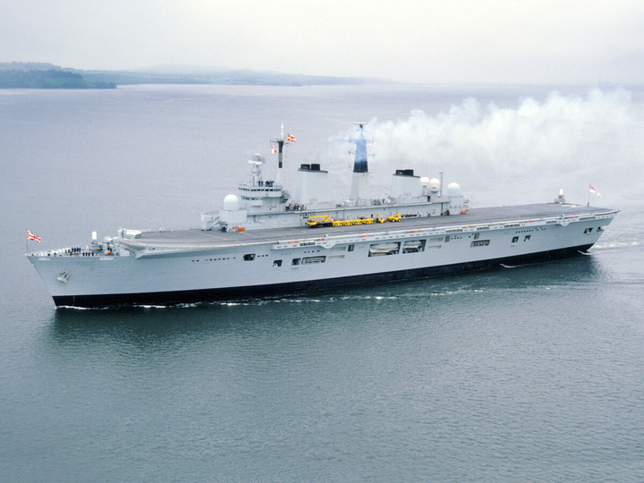 HMS Invincible R05 Invincible Class Aircraft Carrier June 1985 Photo Print - Posters, Prints, & Visual Artwork - by Hampshire Prints (image 1 of 9)