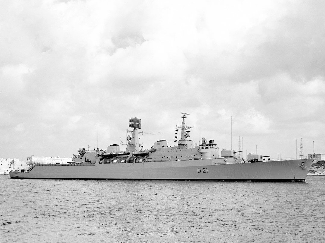 HMS Norfolk D21 County Class Destroyer April 1982 Photo Print - Posters, Prints, & Visual Artwork - by Hampshire Prints (image 1 of 9)
