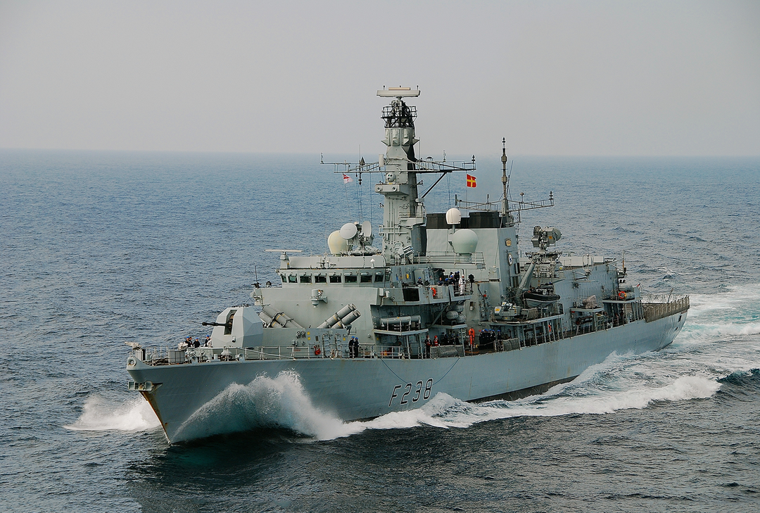 HMS Northumberland (F238) Photo Print - At Sea Port Bow View - Royal Navy Type 23 Frigate Posters, Prints, & Visual Artwork Hampshire Prints 6 x 4 No Frame No