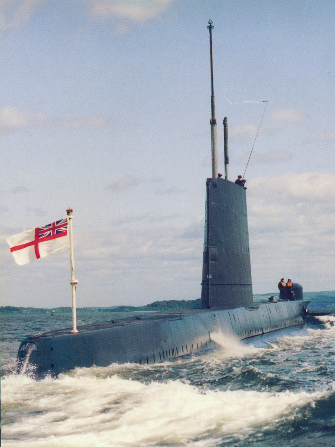 HMS Onyx S21 Oberon Class Submarine Underway White Ensign Crew on Deck Photo Print - Posters, Prints, & Visual Artwork - by Hampshire Prints (image 1 of 9)