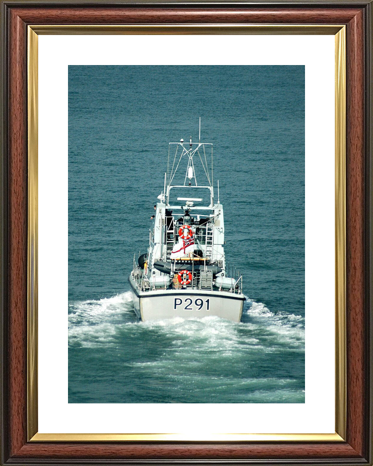 HMS Puncher P291 Archer Class P2000 Patrol Vessel October 2005 Stern View Photo Print - Posters, Prints, & Visual Artwork - by Hampshire Prints (image 8 of 9)