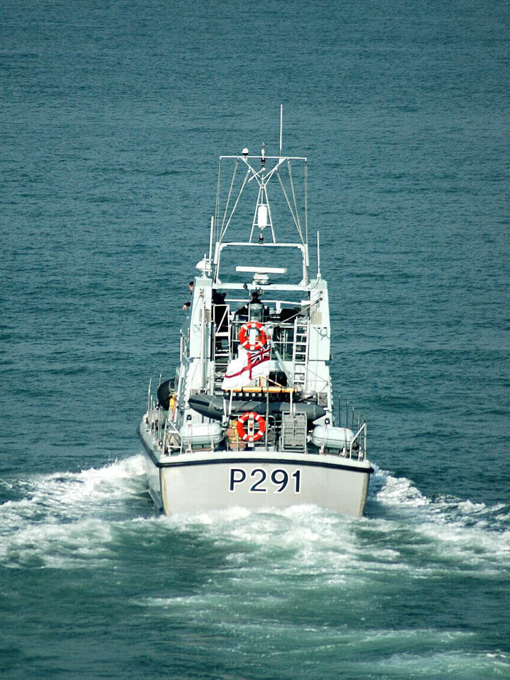 HMS Puncher P291 Archer Class P2000 Patrol Vessel October 2005 Stern View Photo Print - Posters, Prints, & Visual Artwork - by Hampshire Prints (image 1 of 9)