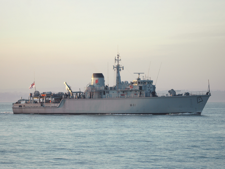 HMS Quorn M41 Hunt Class Minehunter November 2014 Photo Print - Posters, Prints, & Visual Artwork - by Hampshire Prints (image 1 of 9)
