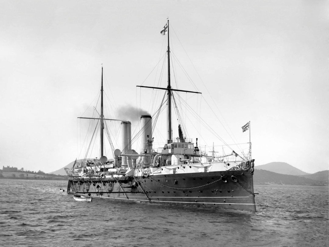 HMS Royal Arthur 1891 Edgar Class Cruiser Underway Photo Print - Posters, Prints, & Visual Artwork - by Hampshire Prints (image 1 of 9)