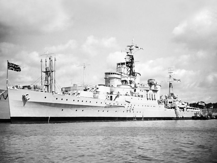 HMS Sheffield C24 Town Class Light Cruiser Warship 1963 Photo Print - Posters, Prints, & Visual Artwork - by Hampshire Prints (image 1 of 9)