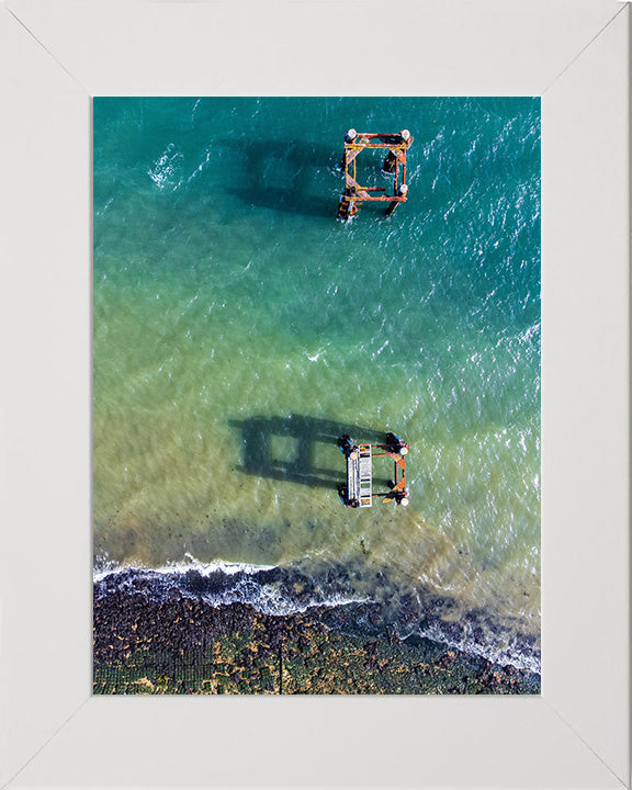 Calshot beach Hampshire from above Photo Print - Canvas - Framed Photo Print - Hampshire Prints