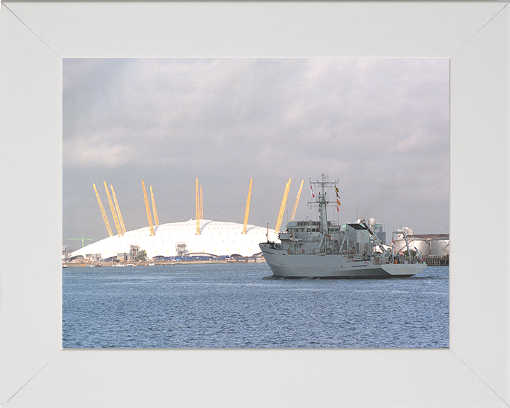 HMS Roebuck (H130) Photo Print - Millenium Dome - Royal Navy Coastal Survey Vessel