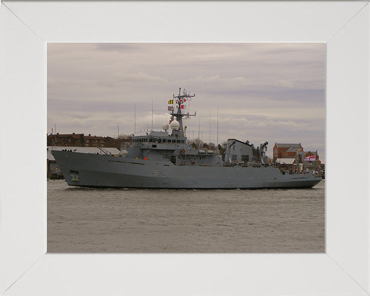 HMS Roebuck H130 | Photo Print | Framed Print | Coastal Survey Vessel | Royal Navy Hampshire Prints