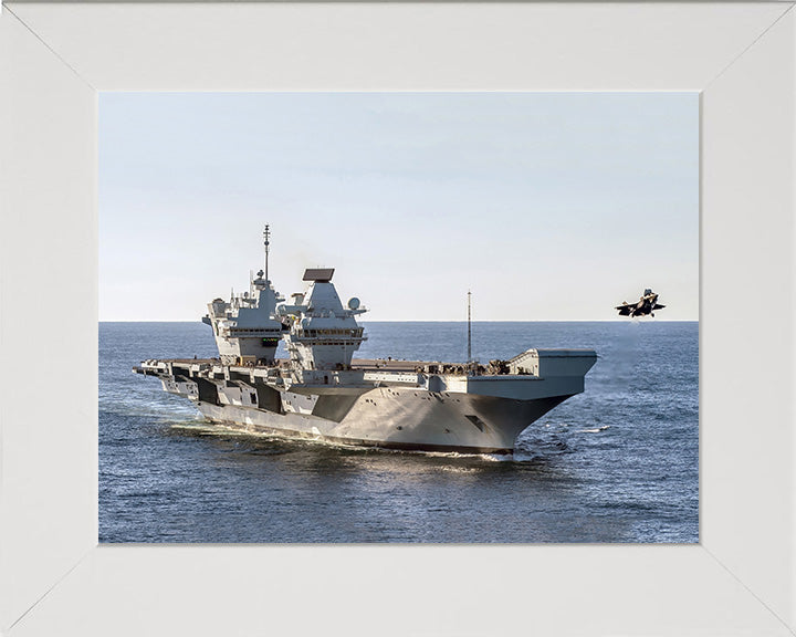 HMS Queen Elizabeth R08 Royal Navy Queen Elizabeth Class Aircraft Carrier Photo Print or Framed Print - Hampshire Prints