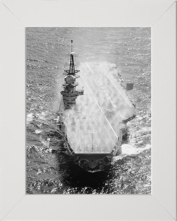 HMS Hermes R12 Royal Navy Centaur class Aircraft carrier Photo Print or Framed Print - Hampshire Prints