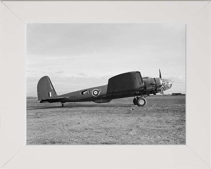 RAF Boeing B-17 Fortress Mk I at Heathfield Photo Print - Royal Air Force Aircraft Hampshire Prints 10 x 8 White Frame No
