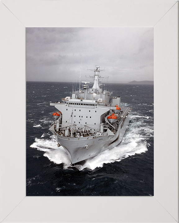 RFA Argus (A135) Photo Print - At Sea 2009 - Royal Fleet Auxiliary Casualty Class Ship Posters, Prints, & Visual Artwork Hampshire Prints 10 x 8 White Frame No