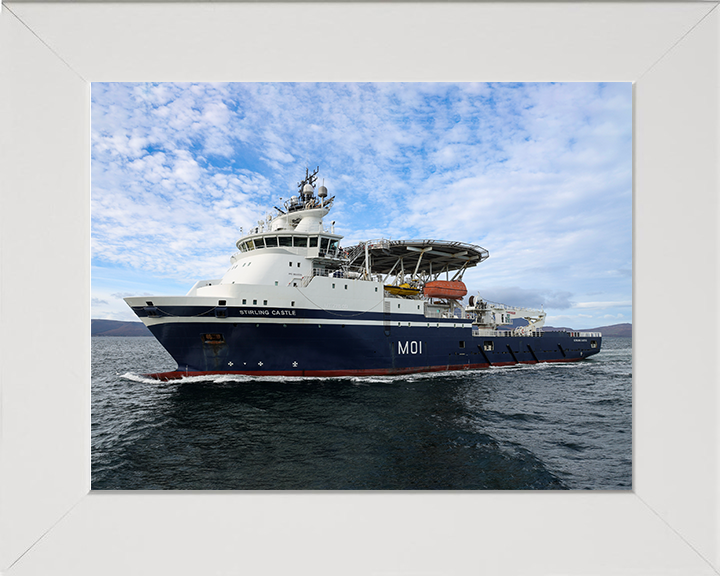 HMS Stirling Castle (M01) Photo Print - At Sea 2025 - Royal Navy Mine Countermeasures Support Vessel