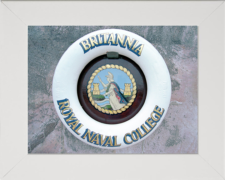Britannia Royal Naval College (BRNC) Dartmouth Ships Badge or Crest Photo Print - Royal Navy