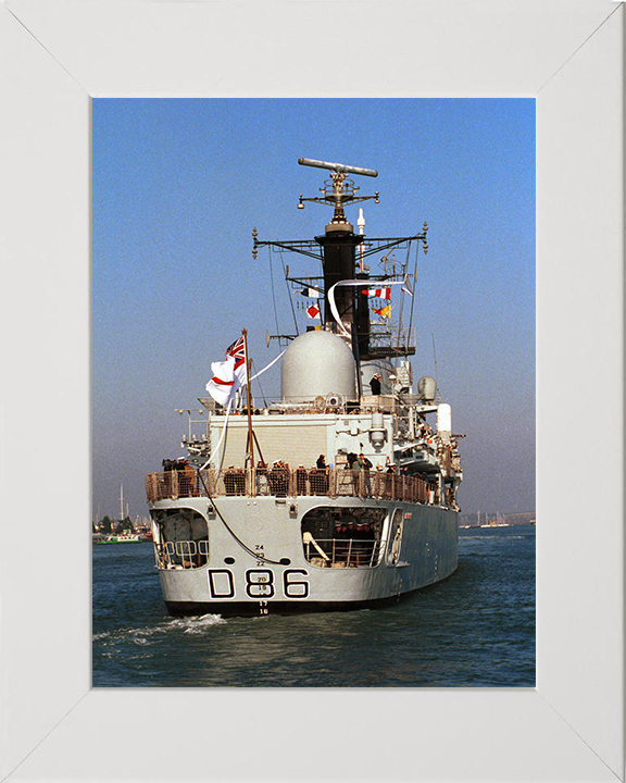 HMS Birmingham (D86) Photo Print - Pays Off 1999 - Royal Navy Type 42 destroyer