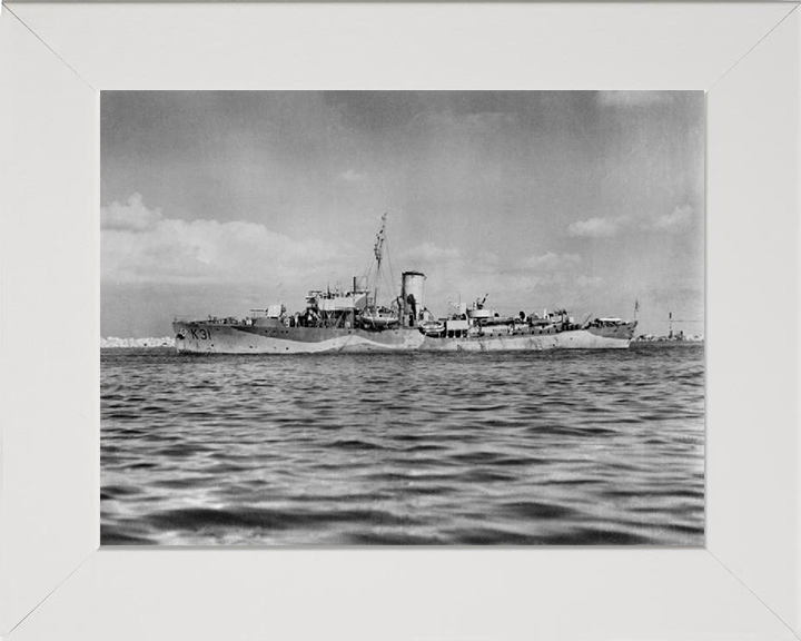 HMS Camellia K31 Royal Navy Flower class corvette Photo Print or Framed Print - Hampshire Prints