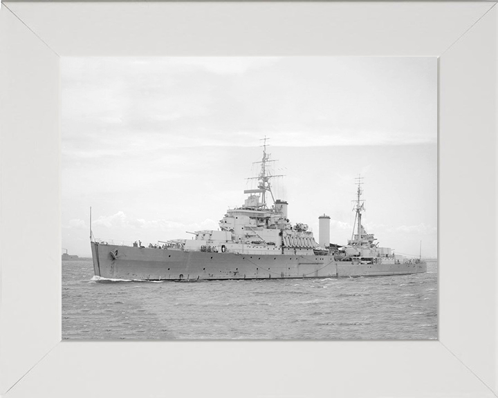 HMS Gambia (48) Royal Navy Fiji class light cruiser Photo Print or Framed Photo Print - Hampshire Prints