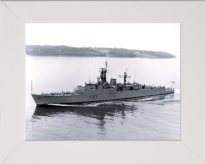 HMS Ulster (F83) Photo Print- Plymouth Sound 1969 - Royal Navy Type 15 Frigate