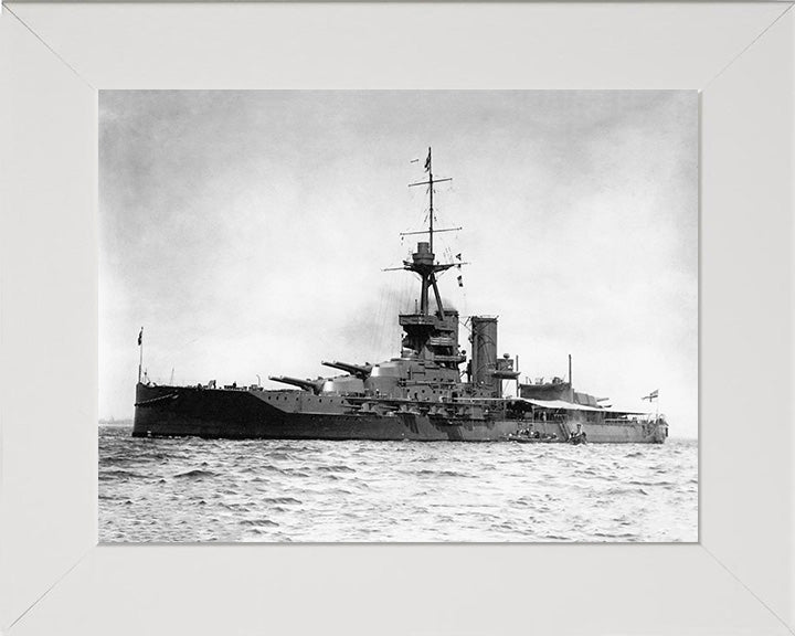 HMS Marlborough (1912) Royal Navy Iron Duke class battleship Photo Print or Framed Print - Hampshire Prints