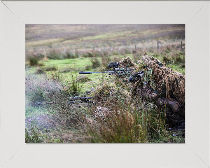 RAF Regiment Snipers | Photo Print | Framed Print | Military | Armed Forces | Royal Air Force | Wall Art | Decor | Print | Photography Hampshire Prints 10 x 8 White Frame No