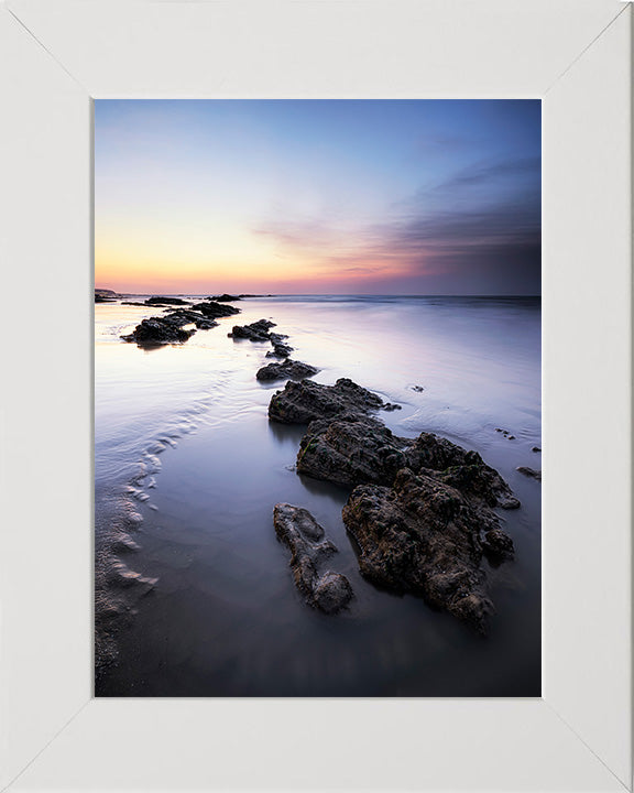 Glyne Gap Beach East Sussex at sunset Photo Print - Canvas - Framed Photo Print - Hampshire Prints