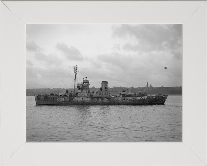 HMS Honeysuckle K27 Royal Navy Flower class corvette Photo Print or Framed Print - Hampshire Prints