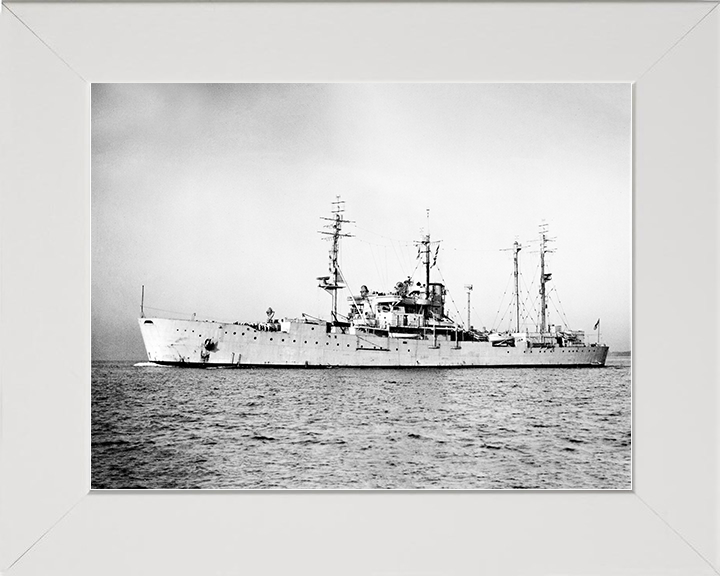 HMS Boxer (F121) Royal Navy Landing Ship Port Side View Photo Print Wall Art Decor Posters, Prints, & Visual Artwork Hampshire Prints 10 x 8 White Frame No
