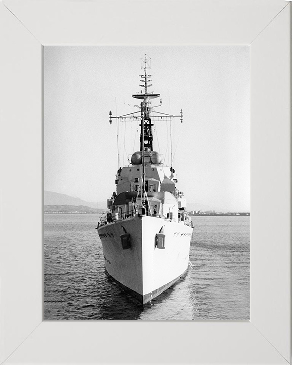HMS Cavendish (D15) Royal Navy C Class Destroyer Bow View Photo Print Wall Art Decor Posters, Prints, & Visual Artwork Hampshire Prints 10 x 8 White Frame No