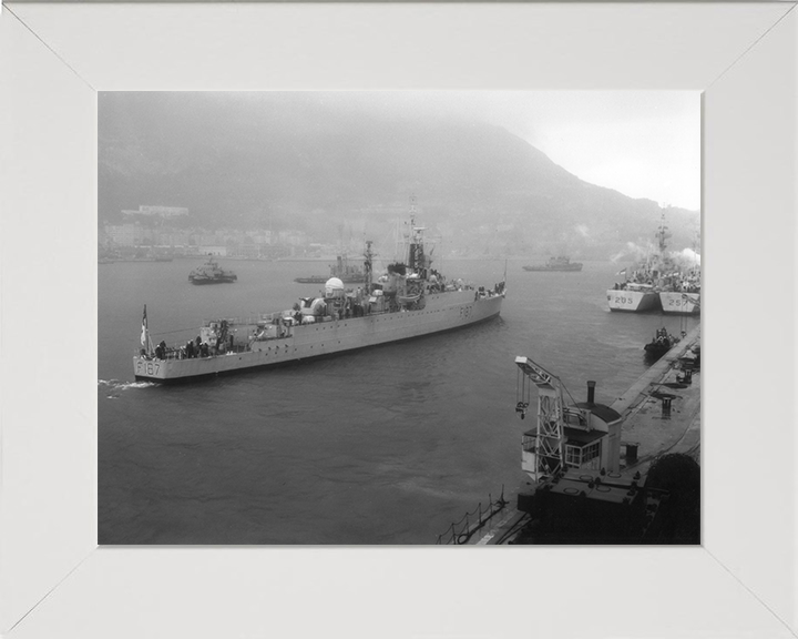 HMS Whirlwind (F187) Photo Print - Entering Gibraltar - Royal Navy W Class Destroyer