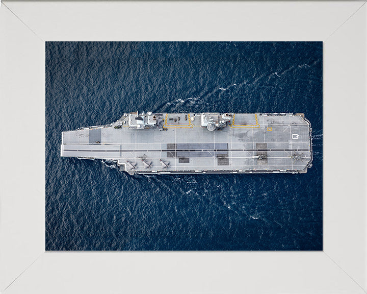 HMS Queen Elizabeth R08 Royal Navy Queen Elizabeth Class Aircraft Carrier Photo Print or Framed Print - Hampshire Prints