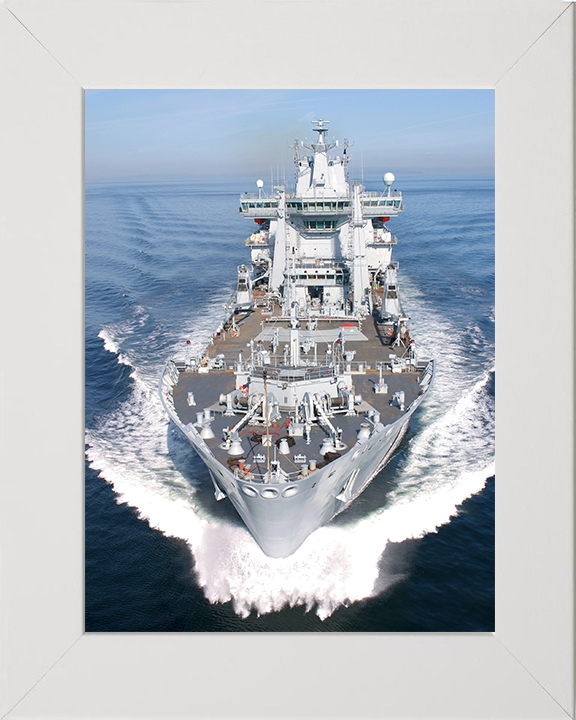 RFA Wave Ruler (A390) Photo Print - At Sea 2004 - Royal Fleet Auxiliary Wave Class Fleet Tanker Posters, Prints, & Visual Artwork Hampshire Prints 10 x 8 White Frame No