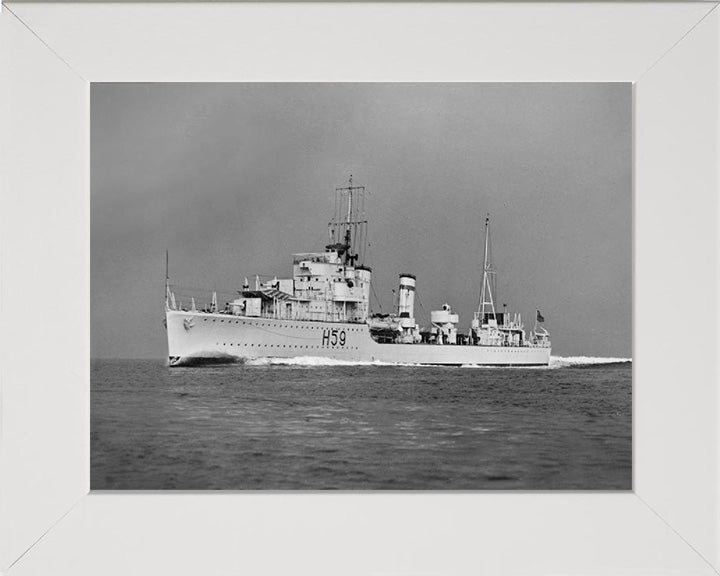 HMS Gallant H59 Royal Navy G class destroyer Photo Print or Framed Print - Hampshire Prints