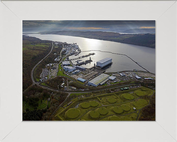 HMNB Clyde (HMS Neptune) Faslane Photo Print | Framed Print | Aerial Photo | Royal Navy Hampshire Prints